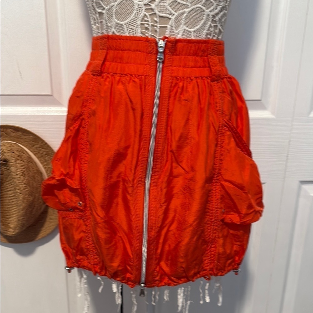 Rlx Ralph Lauren Vibrant Orange Mini Skirt